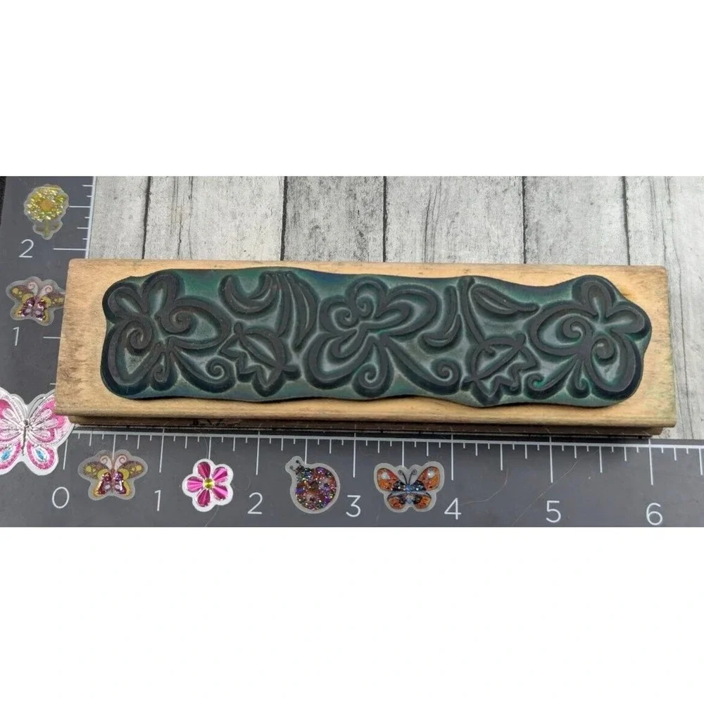 Stampendous Beaucoup Des Papillons Butterflies EL014 Rubber Stamp Wood #E26